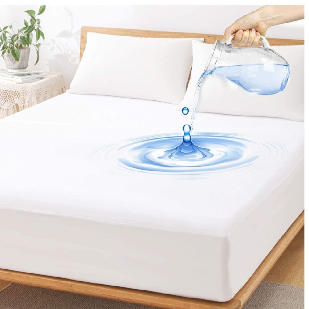 Premium Waterproof Mattress Protector - White 2-Pack